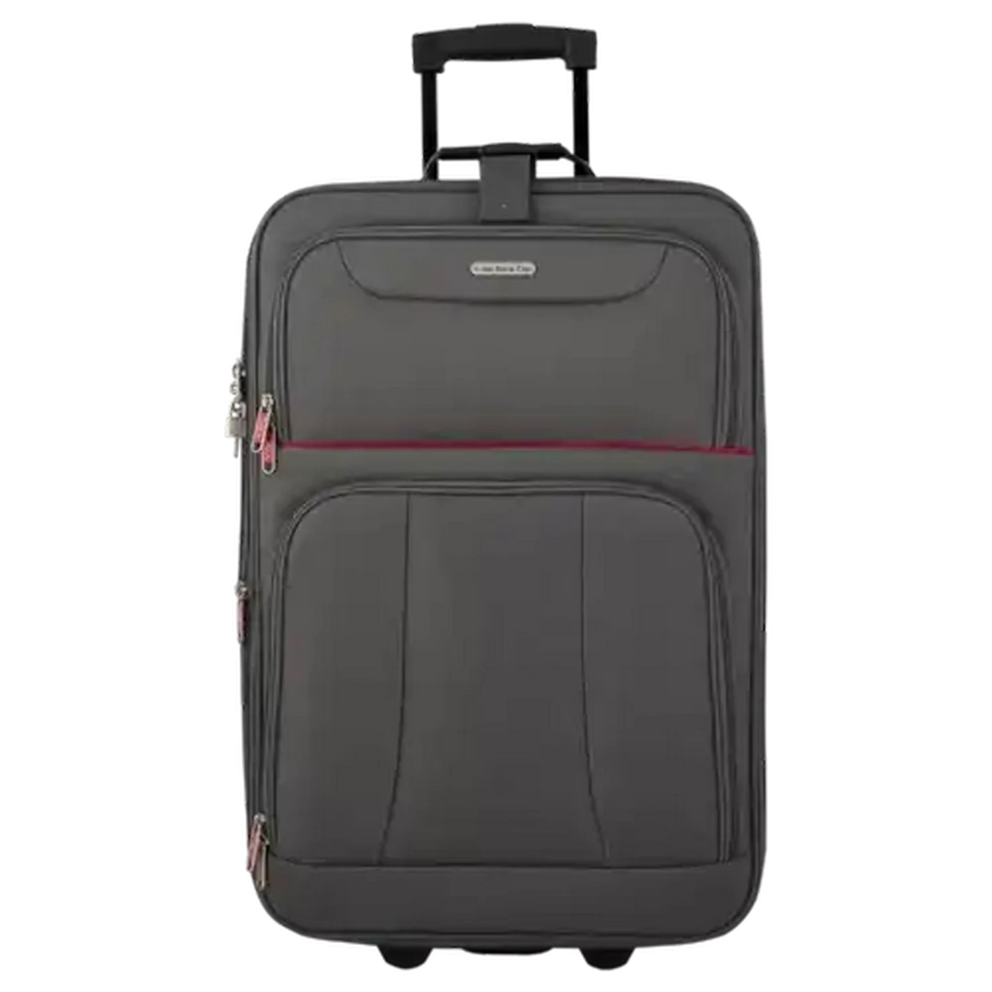 Image of Yves Saint Claire Embark Black & Maroon Medium Trolley Case 60cm