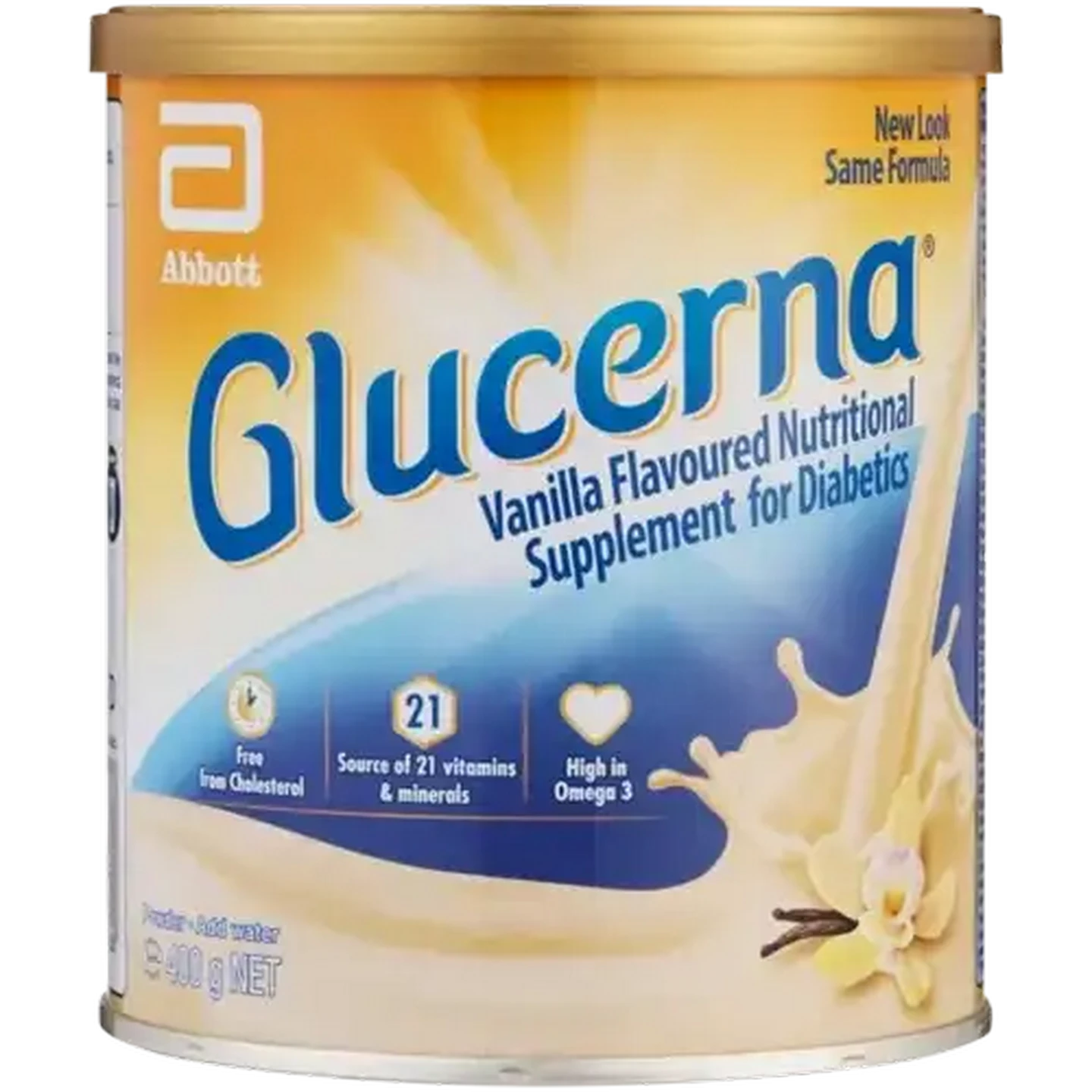 Image of Glucerna Vanilla Flavoured Nutritional Supplement for Diabetics 400g