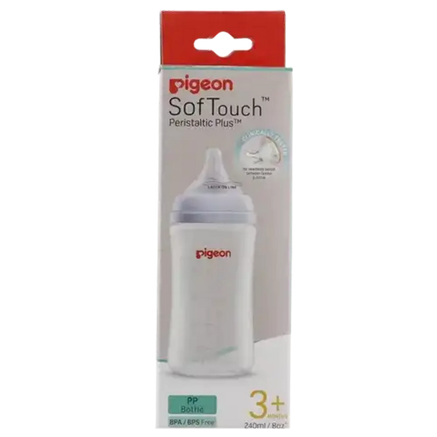 Image of Pigeon SofTouch Bottle 3 Months+ 240ml
