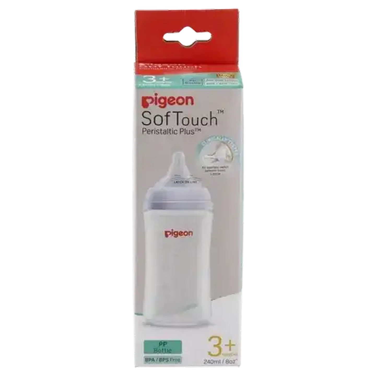 Image of Pigeon SofTouch Bottle 3 Months+ 240ml
