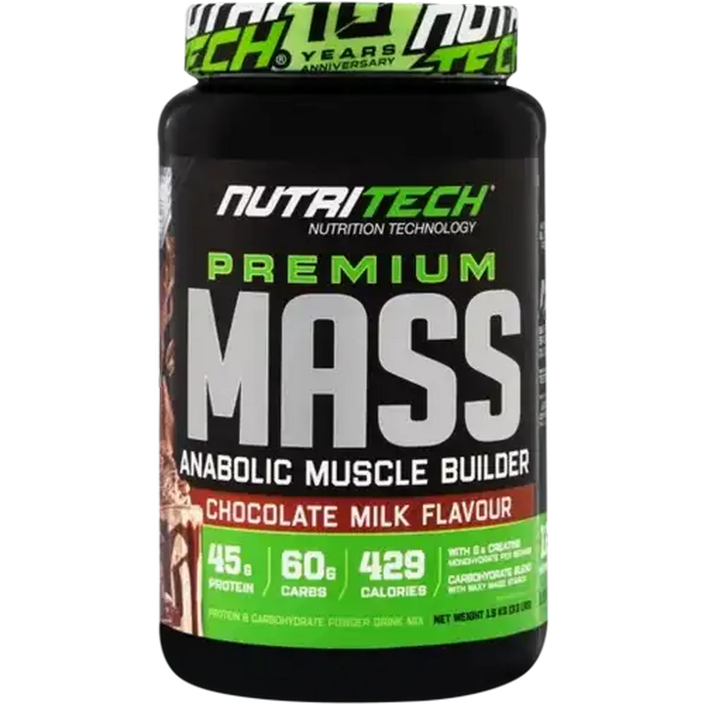 Image of NutriTech Chocolate Milk Flavour Premium Mass Builder 1.5kg