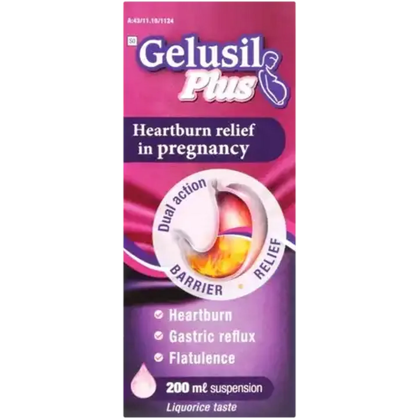 Image of Gelusil Plus Heartburn Relief Suspension 200ml