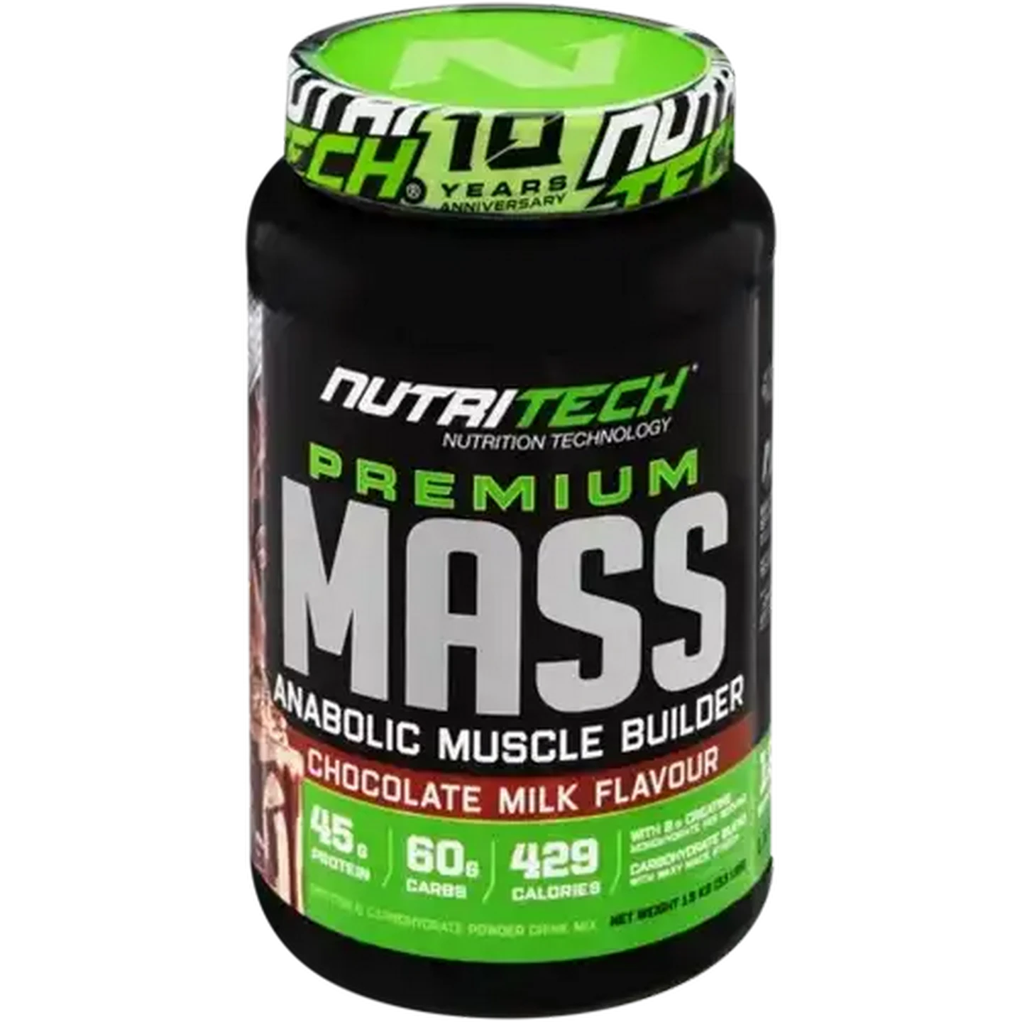 Image of NutriTech Chocolate Milk Flavour Premium Mass Builder 1.5kg