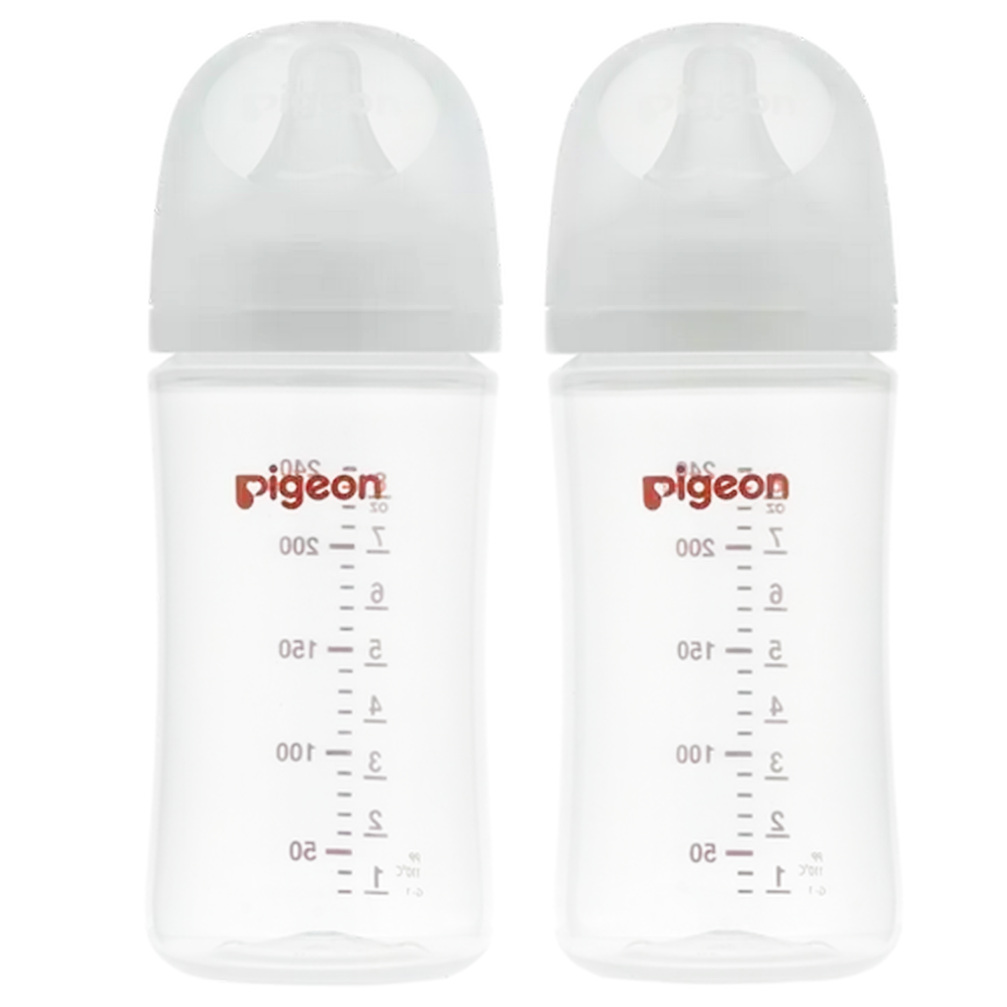 Image of Pigeon SofTouch Bottles 240ml 2 Pack 3 Months+