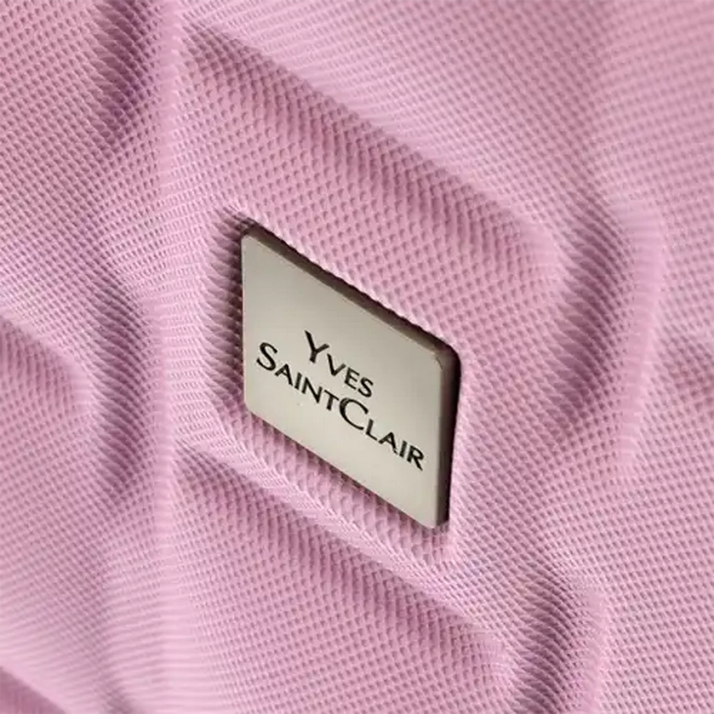 Image of Yves Saint Claire Small Pink Cab Quilt Trolley Case