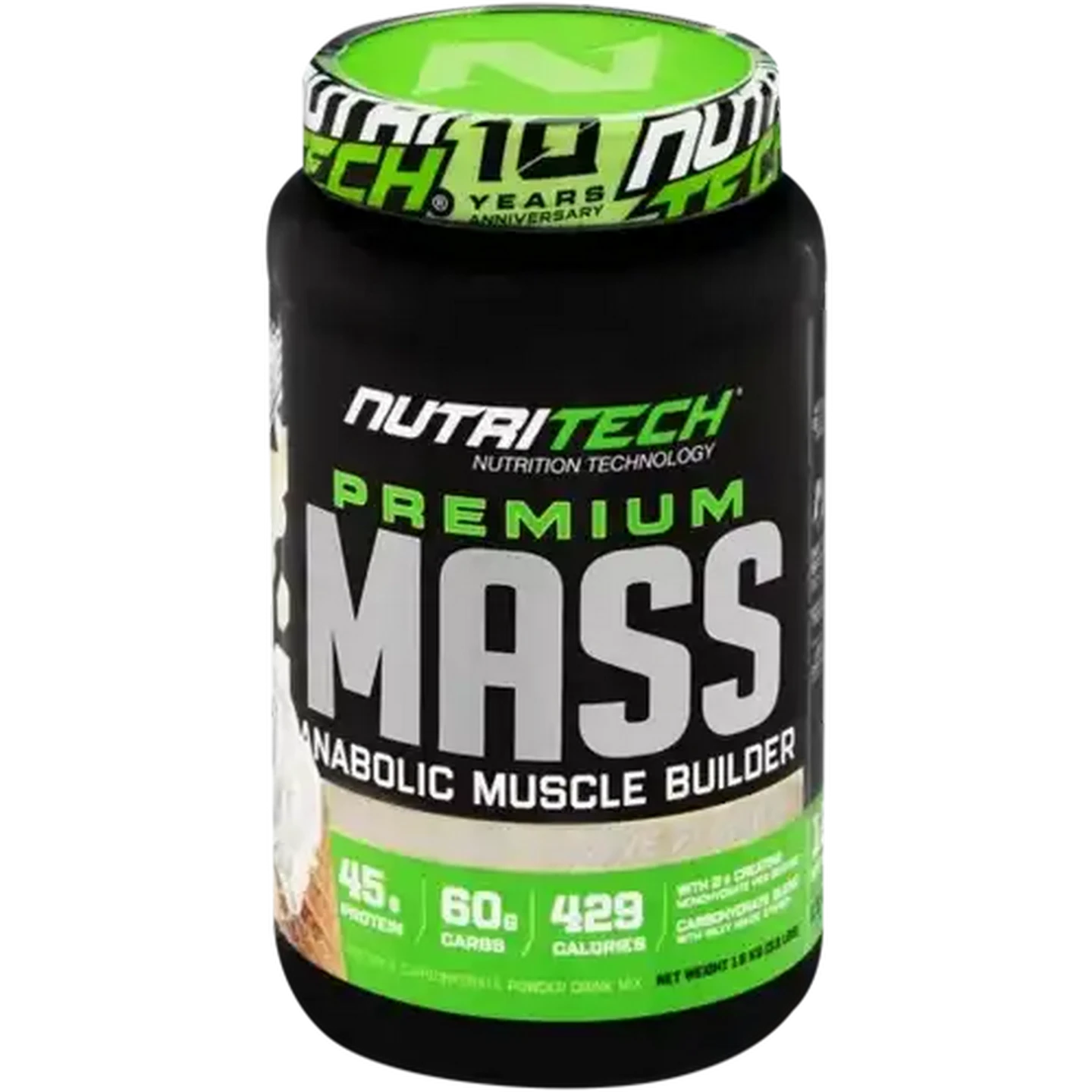 Image of NutriTech Vanilla Softserve Flavour Premium Mass Builder 1.5kg