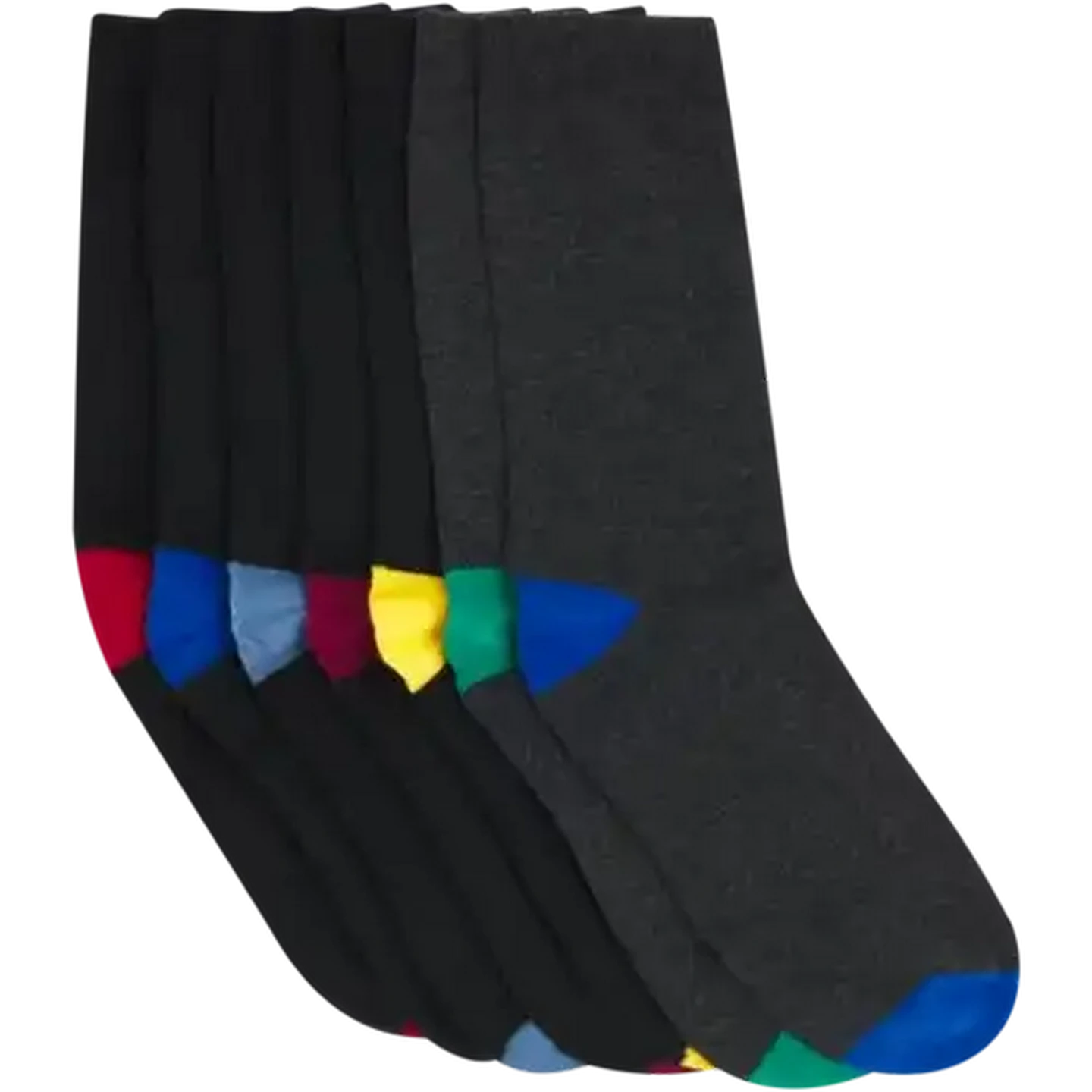 Image of Bare Basics Mens Anklet Socks 7 Pair (Colour May Vary)