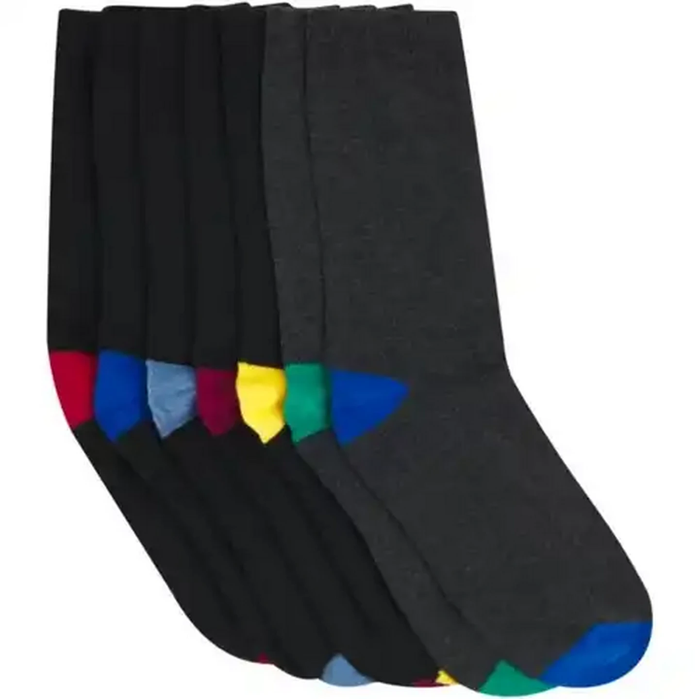 Image of Bare Basics Mens Anklet Socks 7 Pair (Colour May Vary)