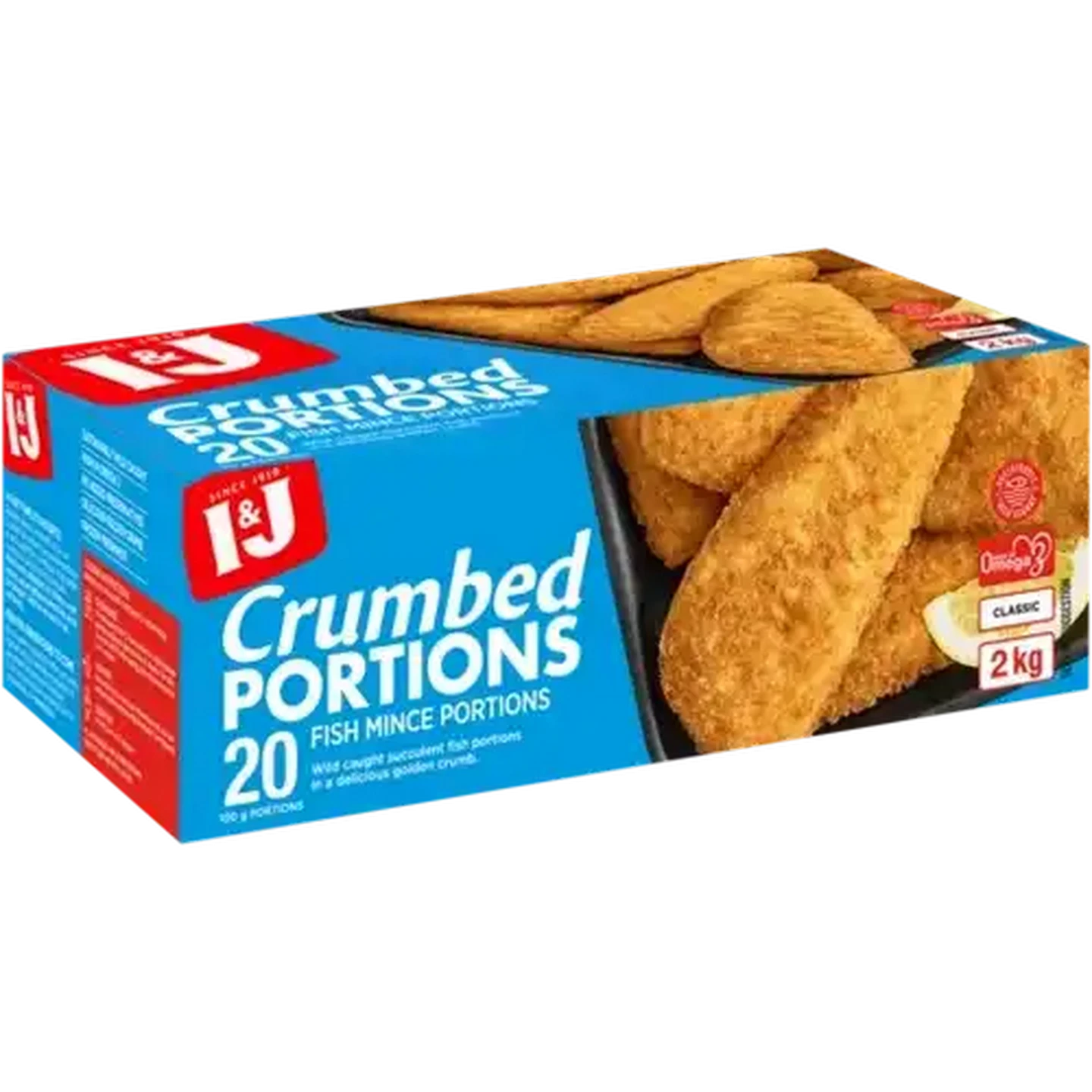 Image of I&J Classic Crumbed Fish Mince Portions 2kg