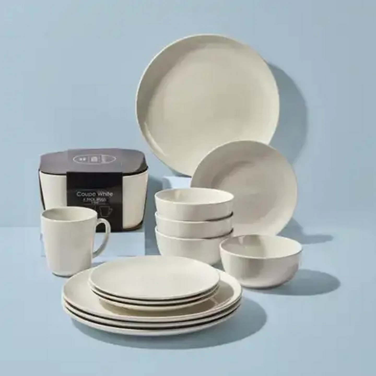 Checkers Sixty60 | Coupe White Porcelain Side Plates 20cm 4-Pack
