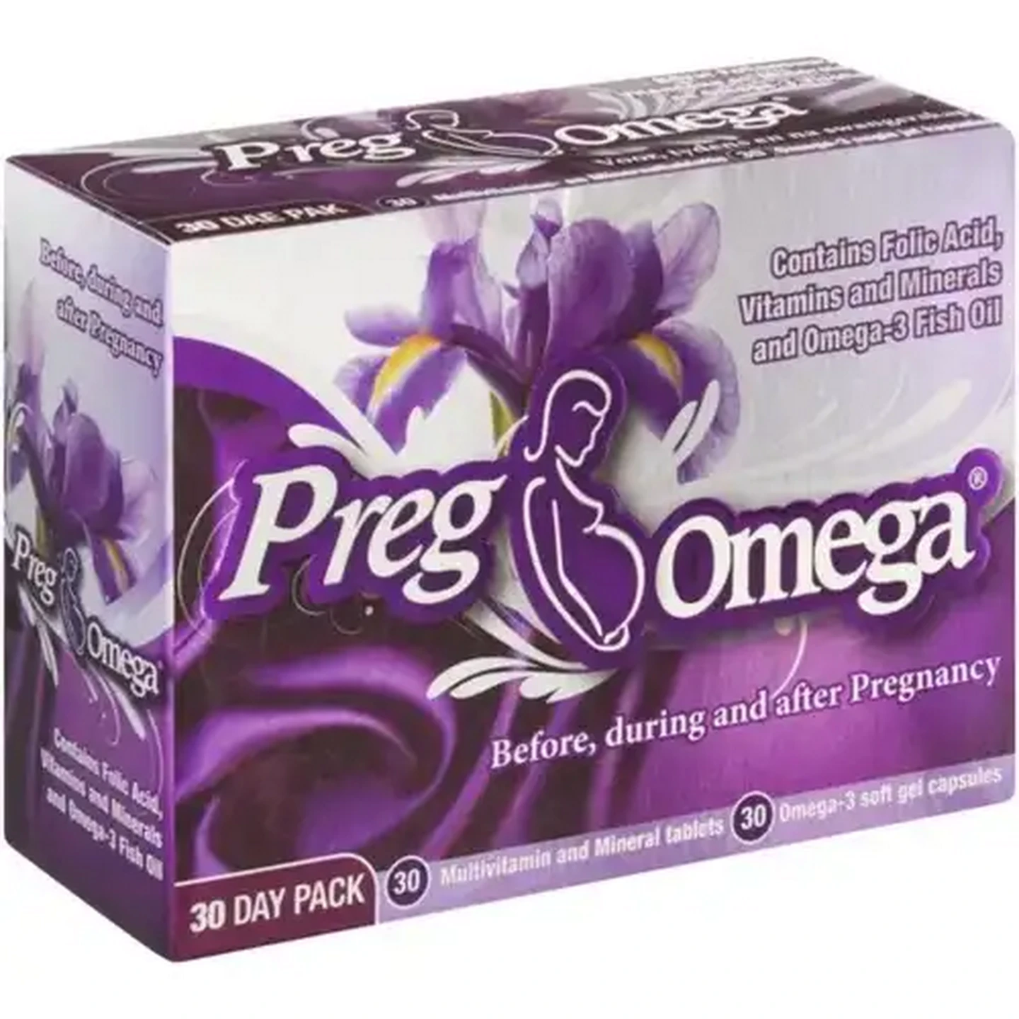 Image of PregOmega Pregnancy Supplement 60 Pack