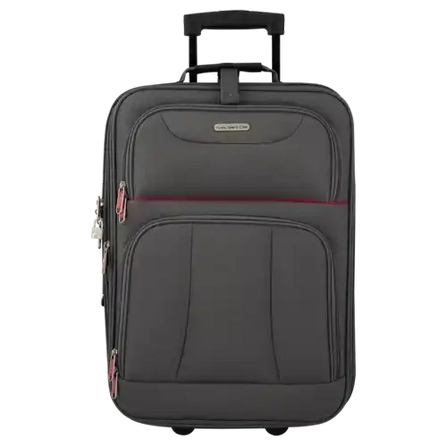 Image of Yves Saint Claire Maroon & Black Embark Trolley Case 51cm