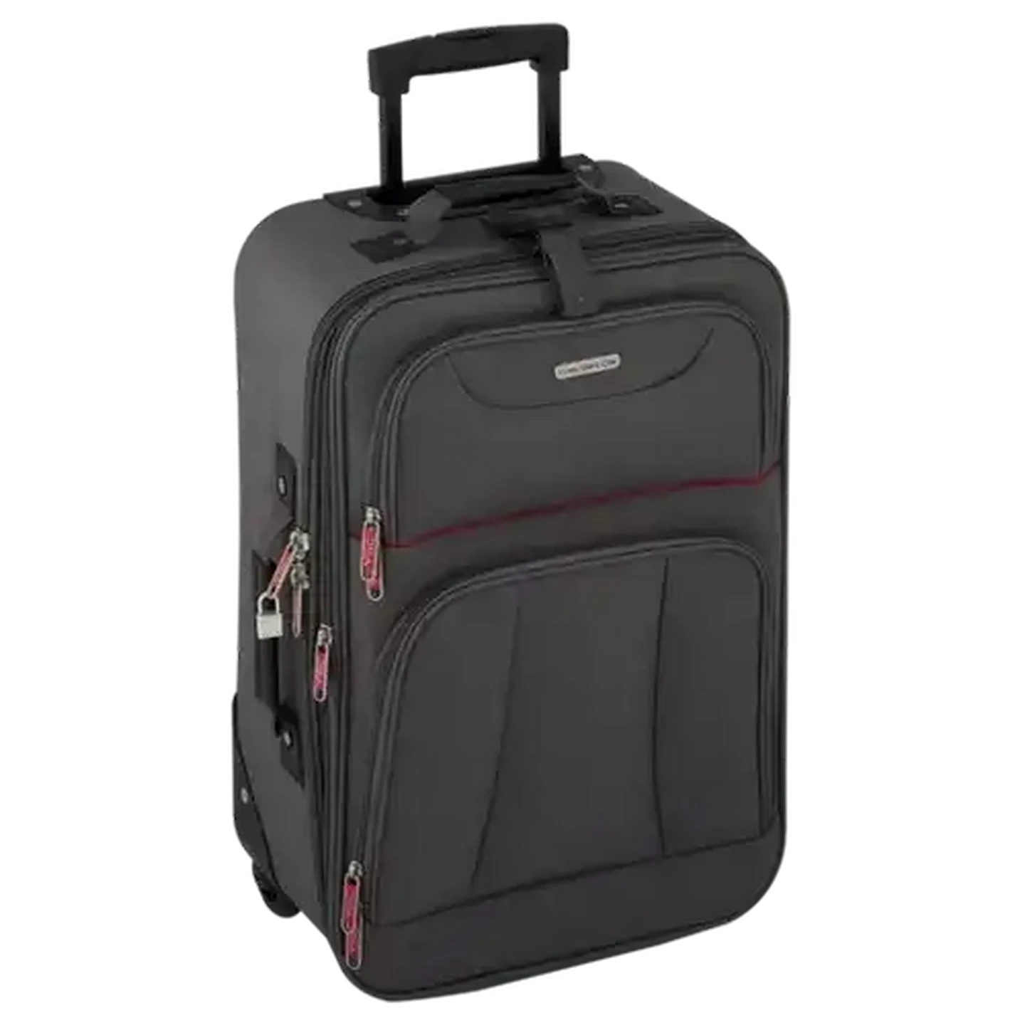 Image of Yves Saint Claire Maroon & Black Embark Trolley Case 51cm