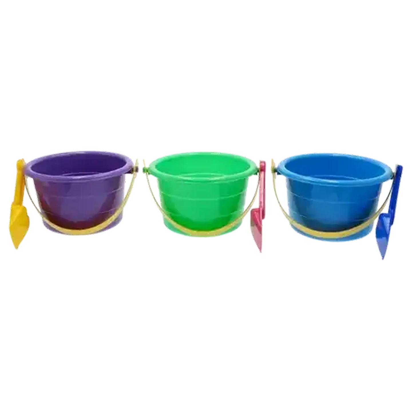 Image of Zeus Round Beach Bucket with Spade (Colour May Vary)