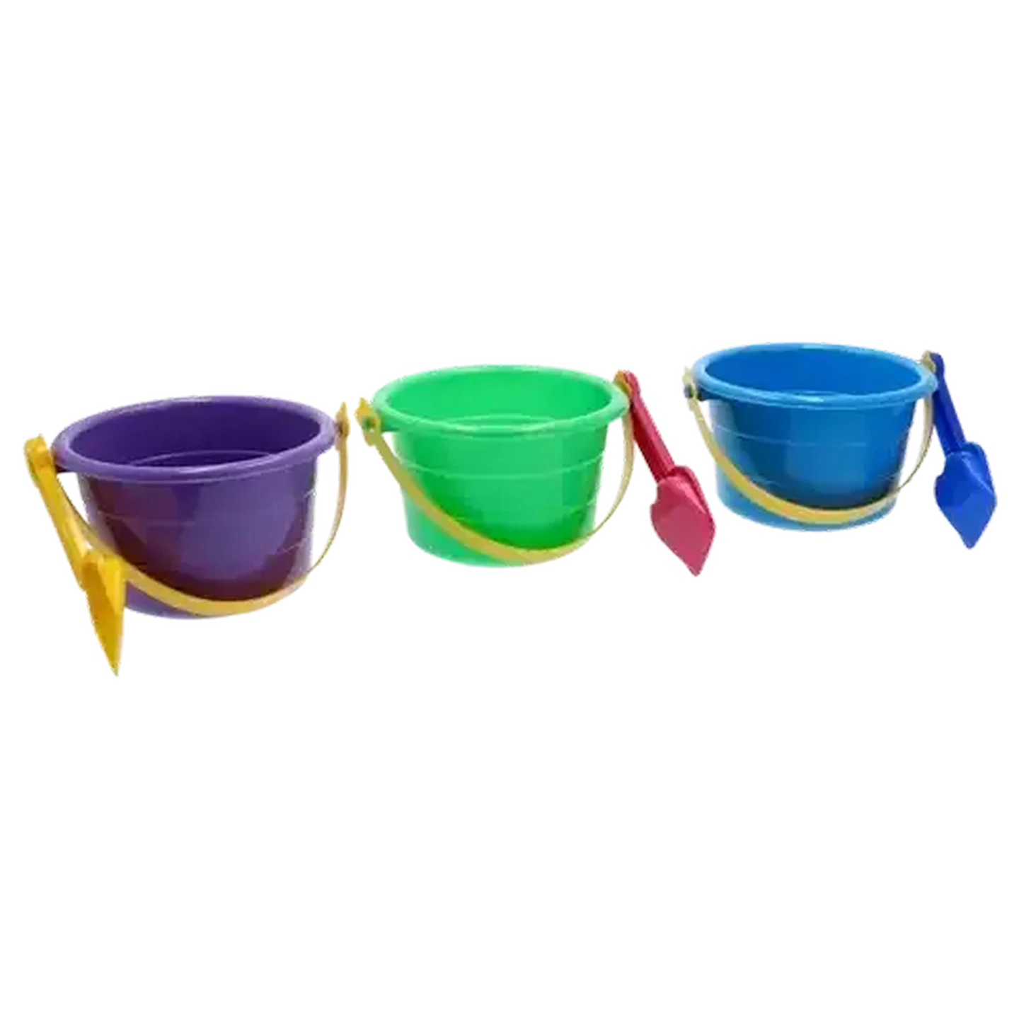Image of Zeus Round Beach Bucket with Spade (Colour May Vary)