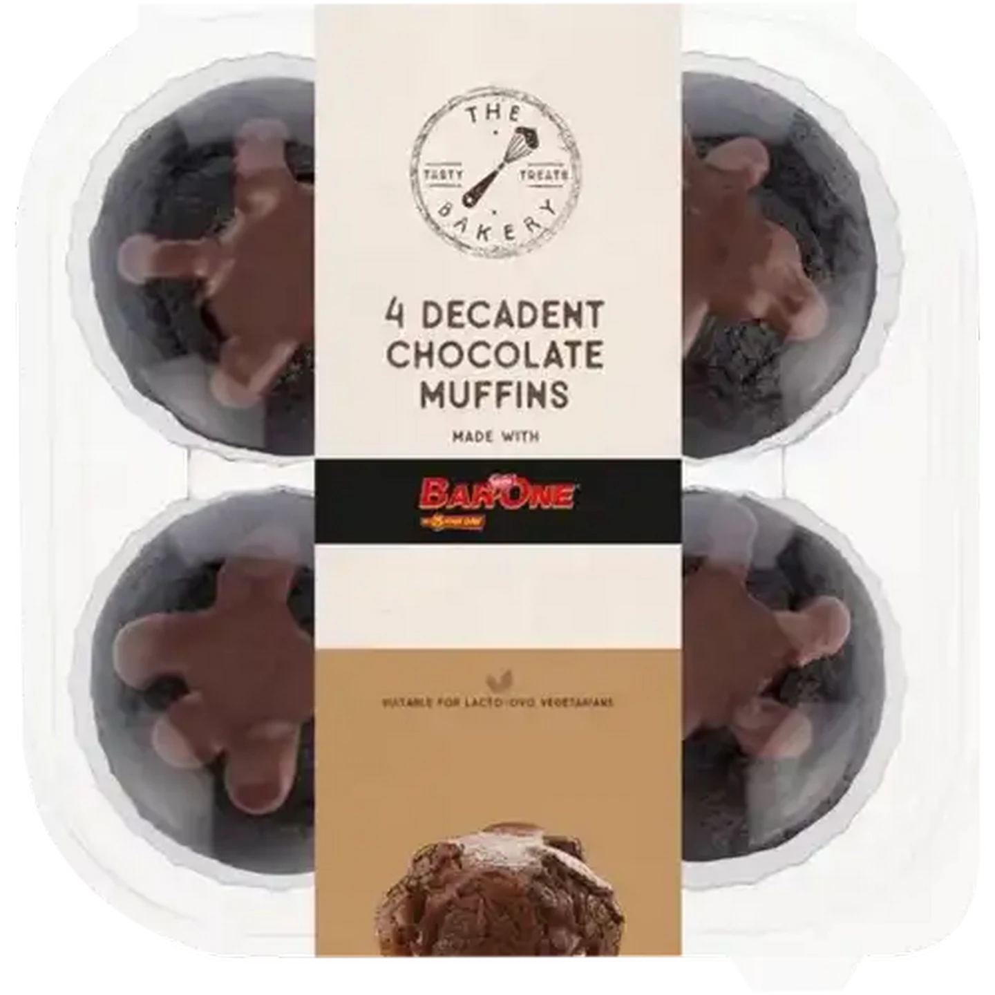 Image of The Bakery Bar-One Chocolate Muffins 4 Pack