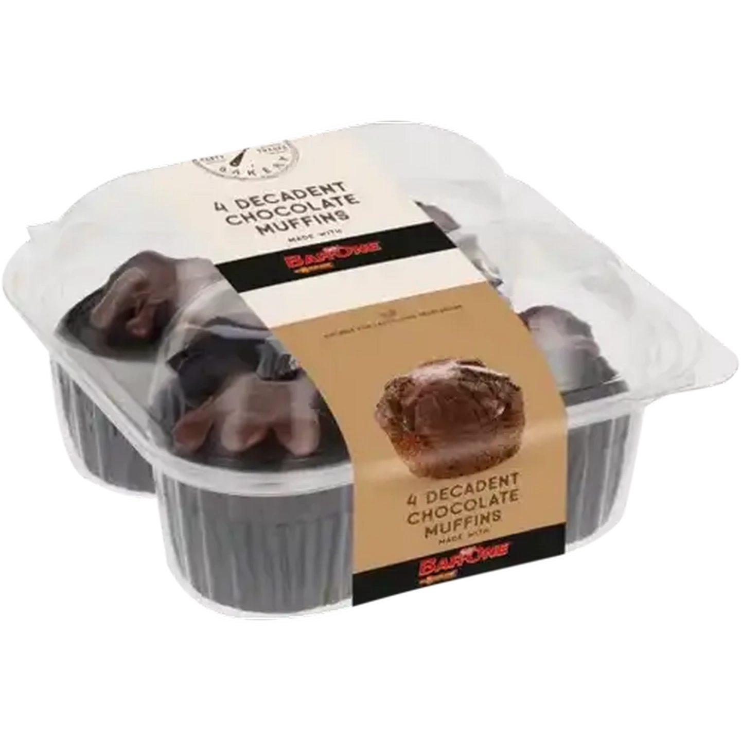 Image of The Bakery Bar-One Chocolate Muffins 4 Pack