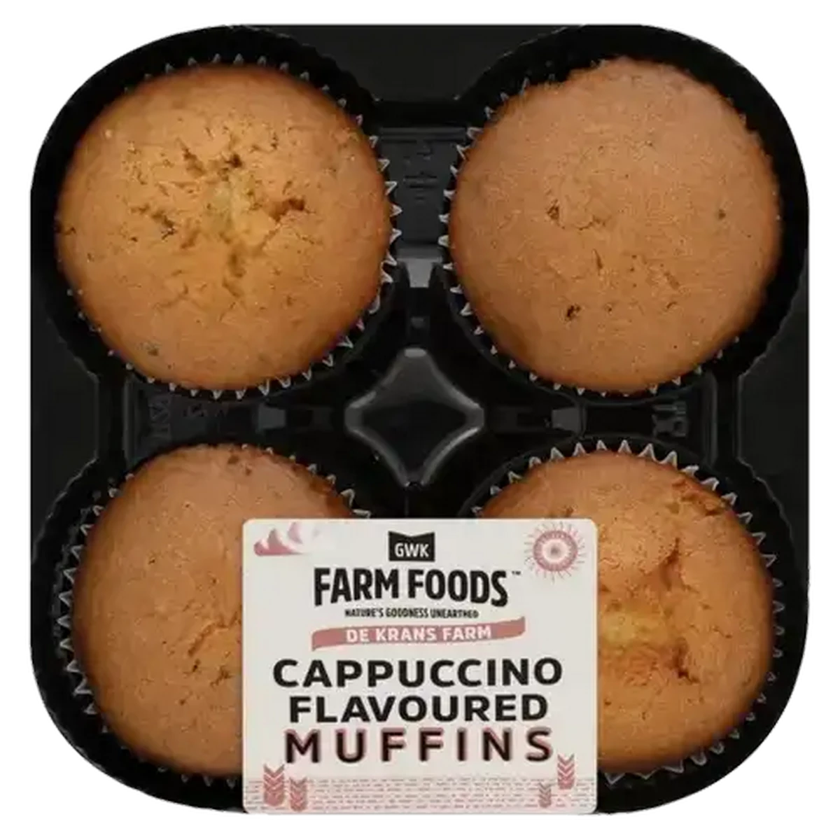 Checkers Sixty60 | GWK Farm Foods Cappuccino Flavoured Muffins 4 Pack