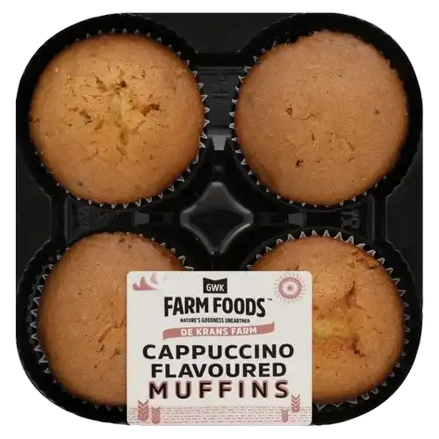 Image of GWK Farm Foods Cappuccino Flavoured Muffins 4 Pack