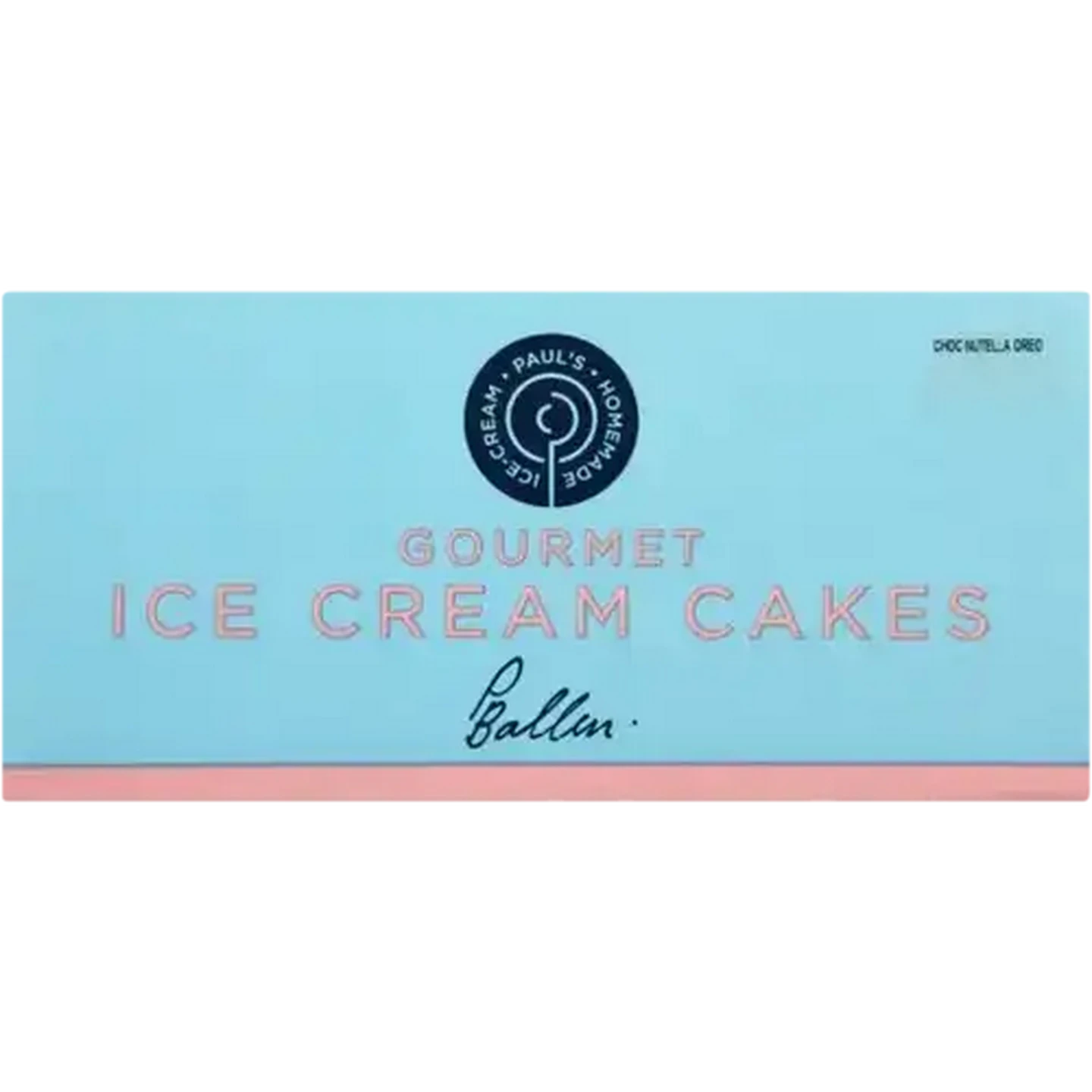 Image of Paul's Homemade Ice Cream Nutella & Oreo Ice Cream Cake 1.2L