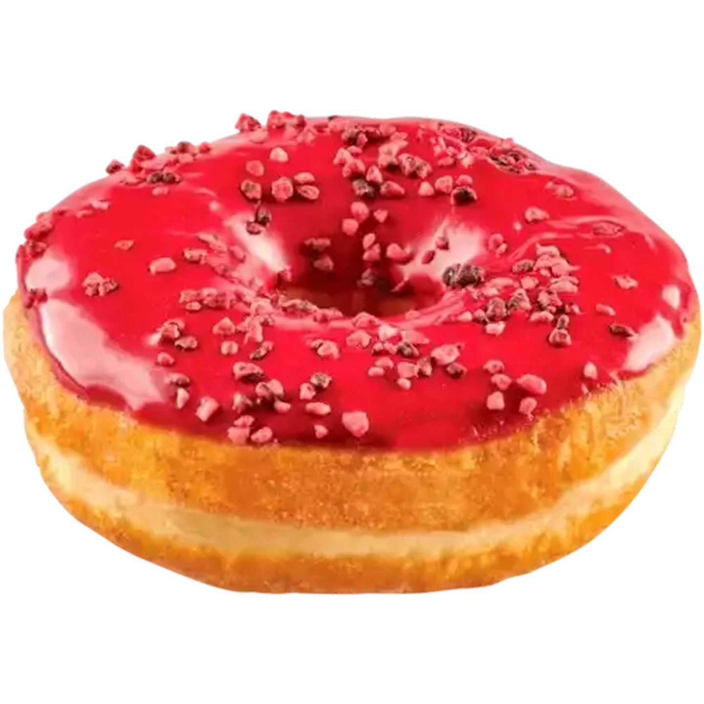 Image of Glazed Ring Doughnut With Sprinkles