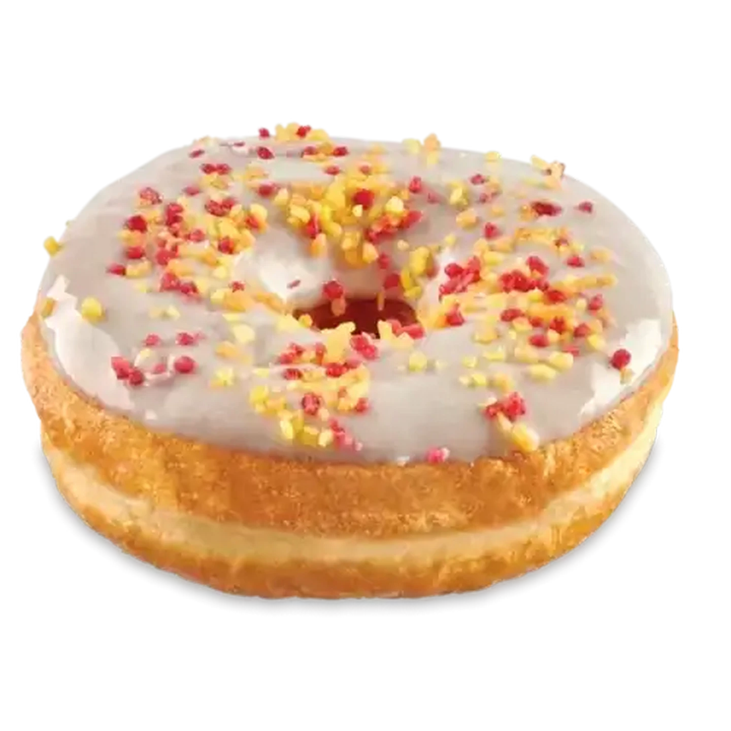 Image of Glazed Ring Doughnut With Sprinkles