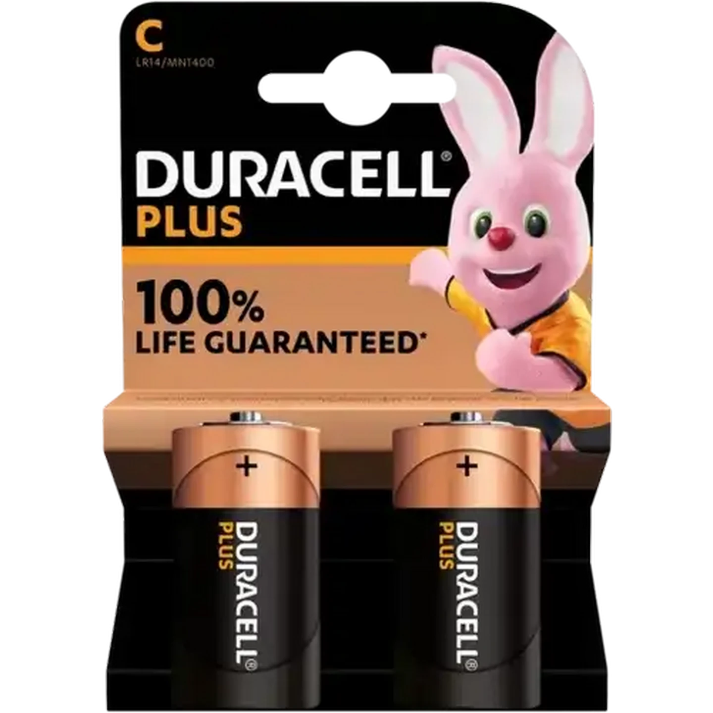 Image of Duracell Plus C Alkaline Batteries 2-Pack