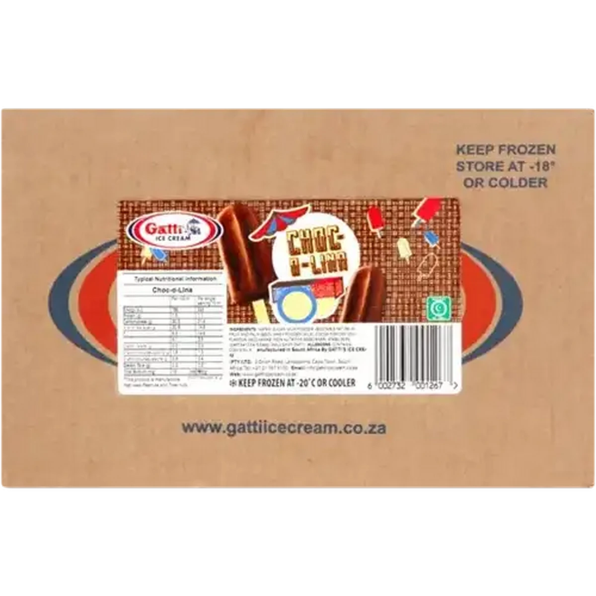 Checkers Sixty60 | Gatti Ice Cream Choc-O-Lina Milk Lollies 30 x 70ml