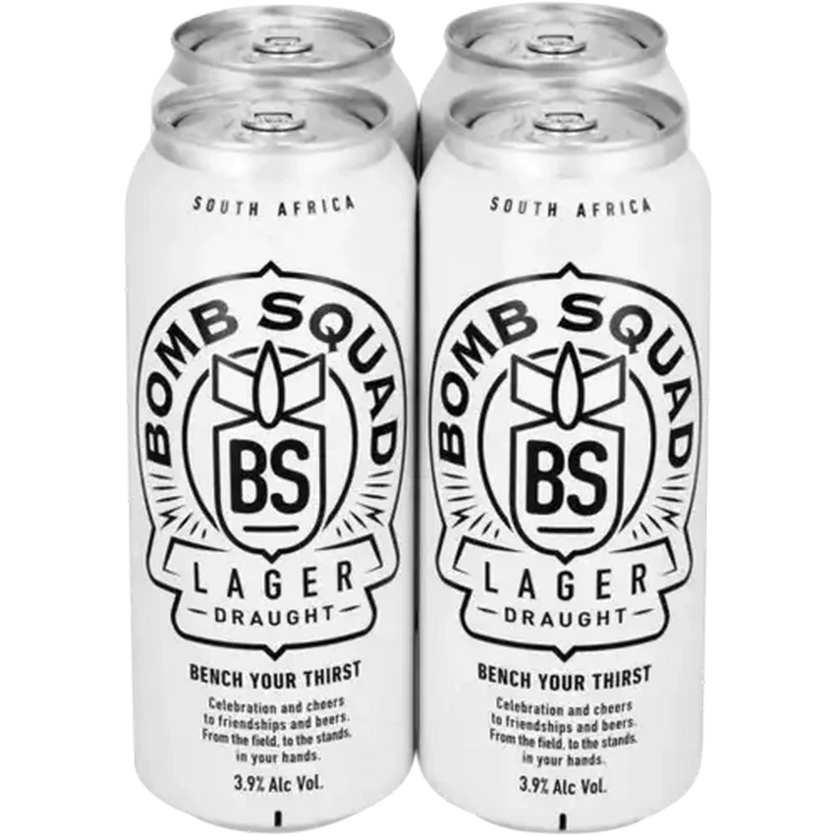 Checkers Sixty60 | Bomb Squad Lager Draught Beer Cans 4 x 500ml