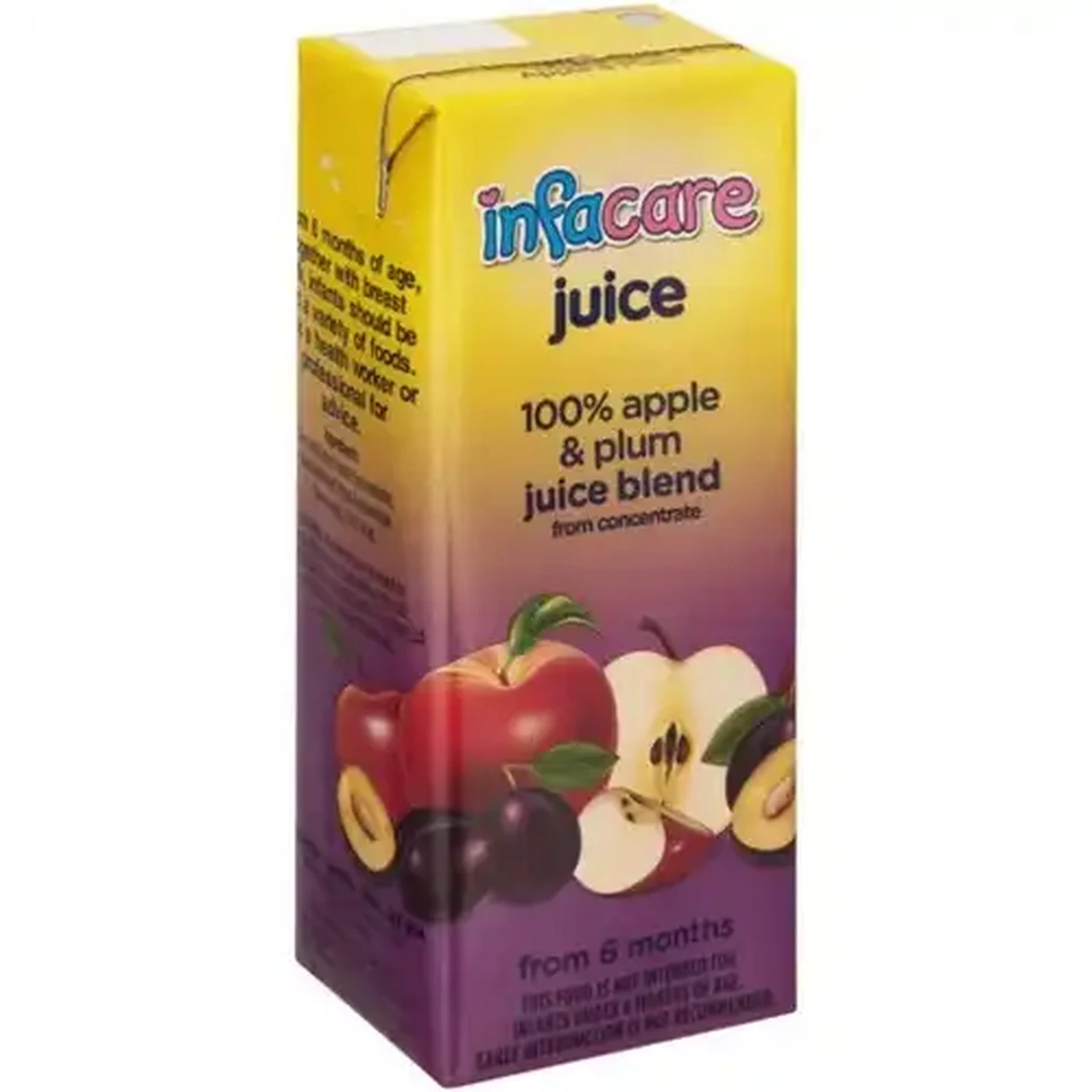 Image of Infacare 100% Apple & Plum Juice Blend 6 x 200ml