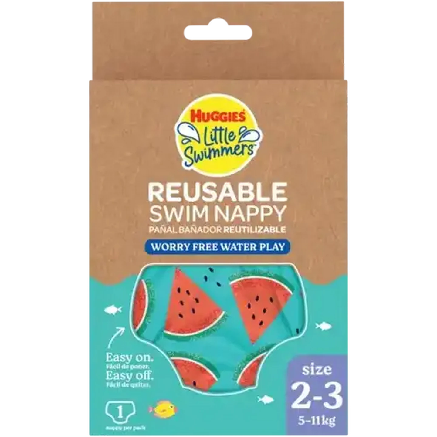 Image of Huggies Little Swimmers Size 2-3 Reusable Swim Nappy