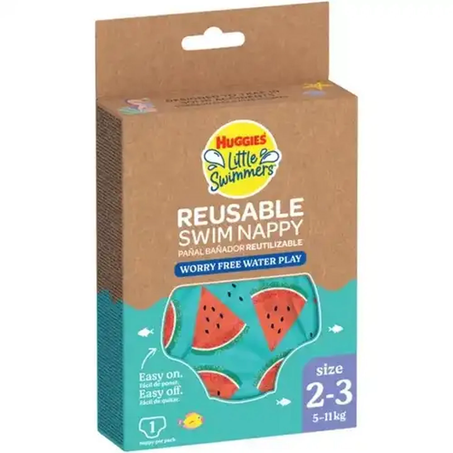 Image of Huggies Little Swimmers Size 2-3 Reusable Swim Nappy