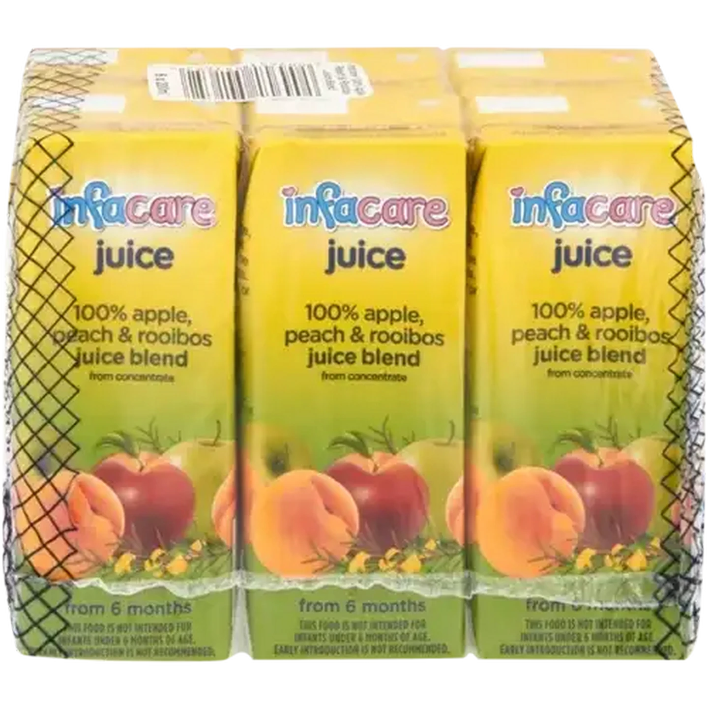 Image of Infacare 100% Apple, Peach & Rooibos Juice Blend 6 x 200ml