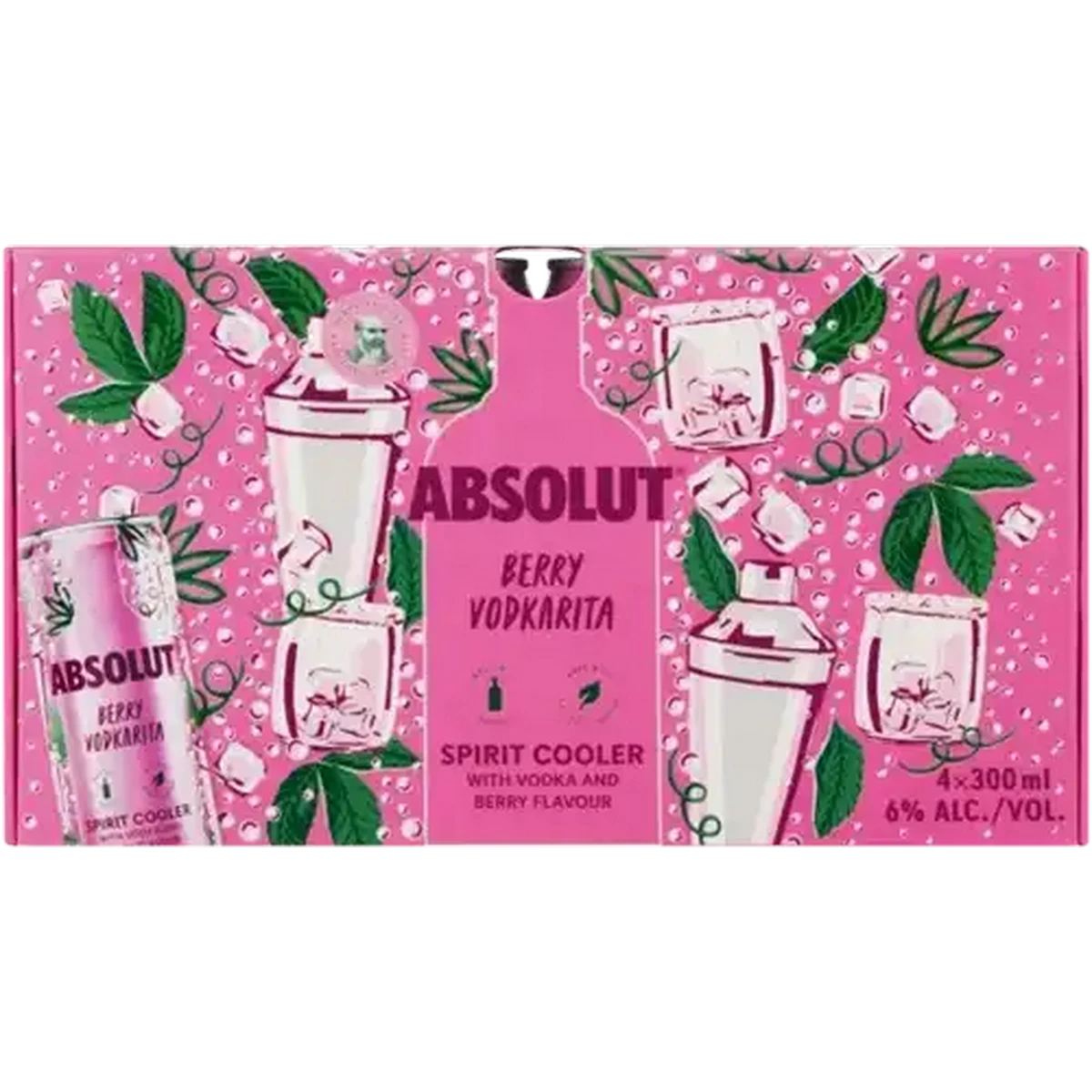Checkers Sixty60 | Absolut Berry Vodkarita Spirit Cooler 4 x 300ml