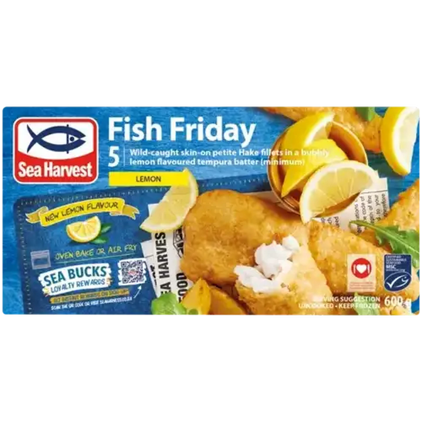 Fishfullife.ページ Checkers Sixty60 | Sea Harvest Lemon Flavour Frozen Fish Friday 600g