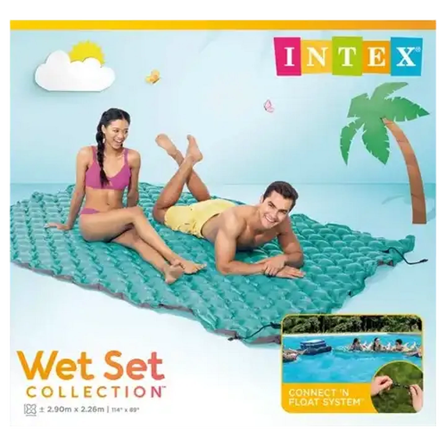 Image of Intex Inflatable Giant Floating Mat 290 x 226cm