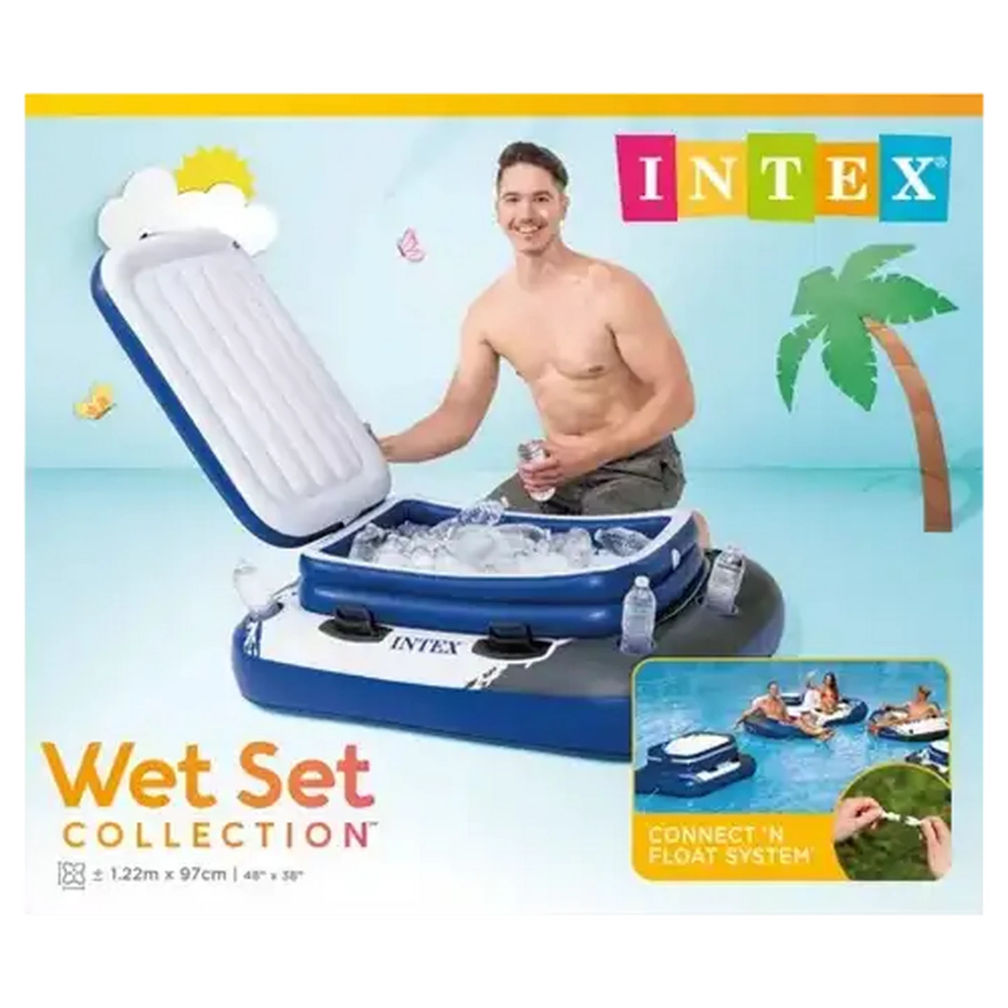 Image of Intex Inflatable Mega Chill Cooler 122 x 97cm