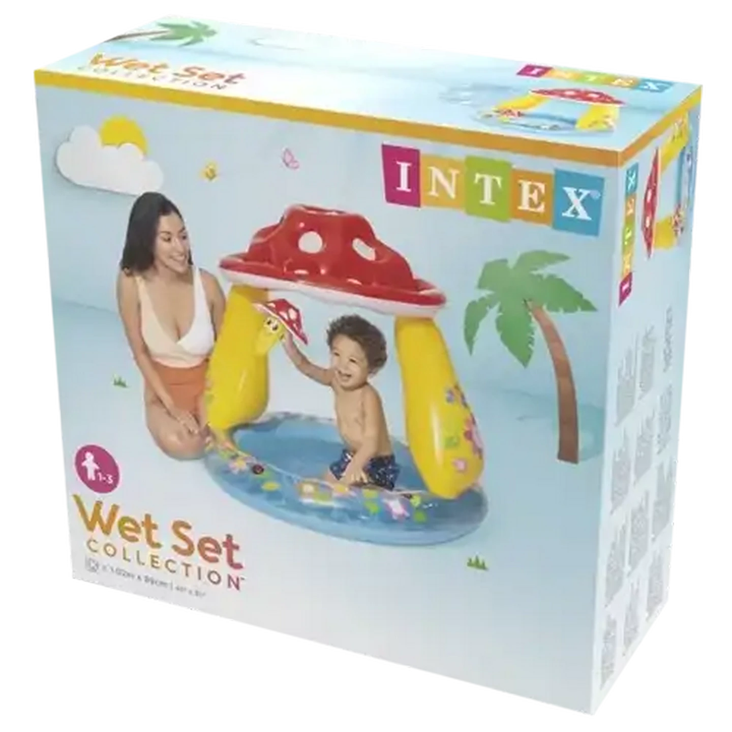Image of Intex Inflatable Mushroom Baby Pool 102x89cm