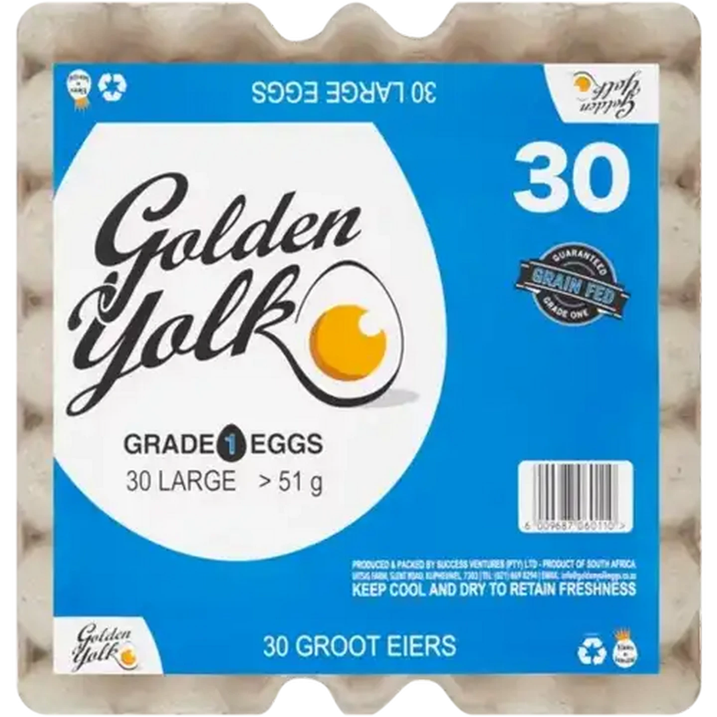 Checkers Sixty60 | Golden Yolk Large Eggs 30 Pack