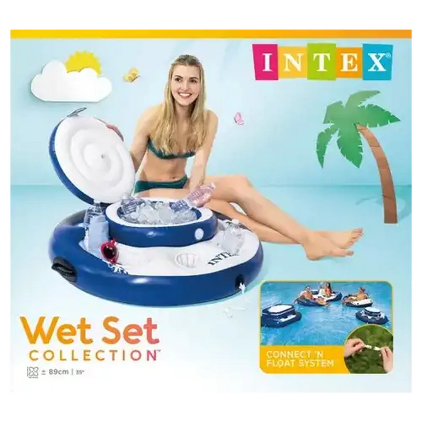 Image of Intex Inflatable New Mega Chill Cooler 89cm