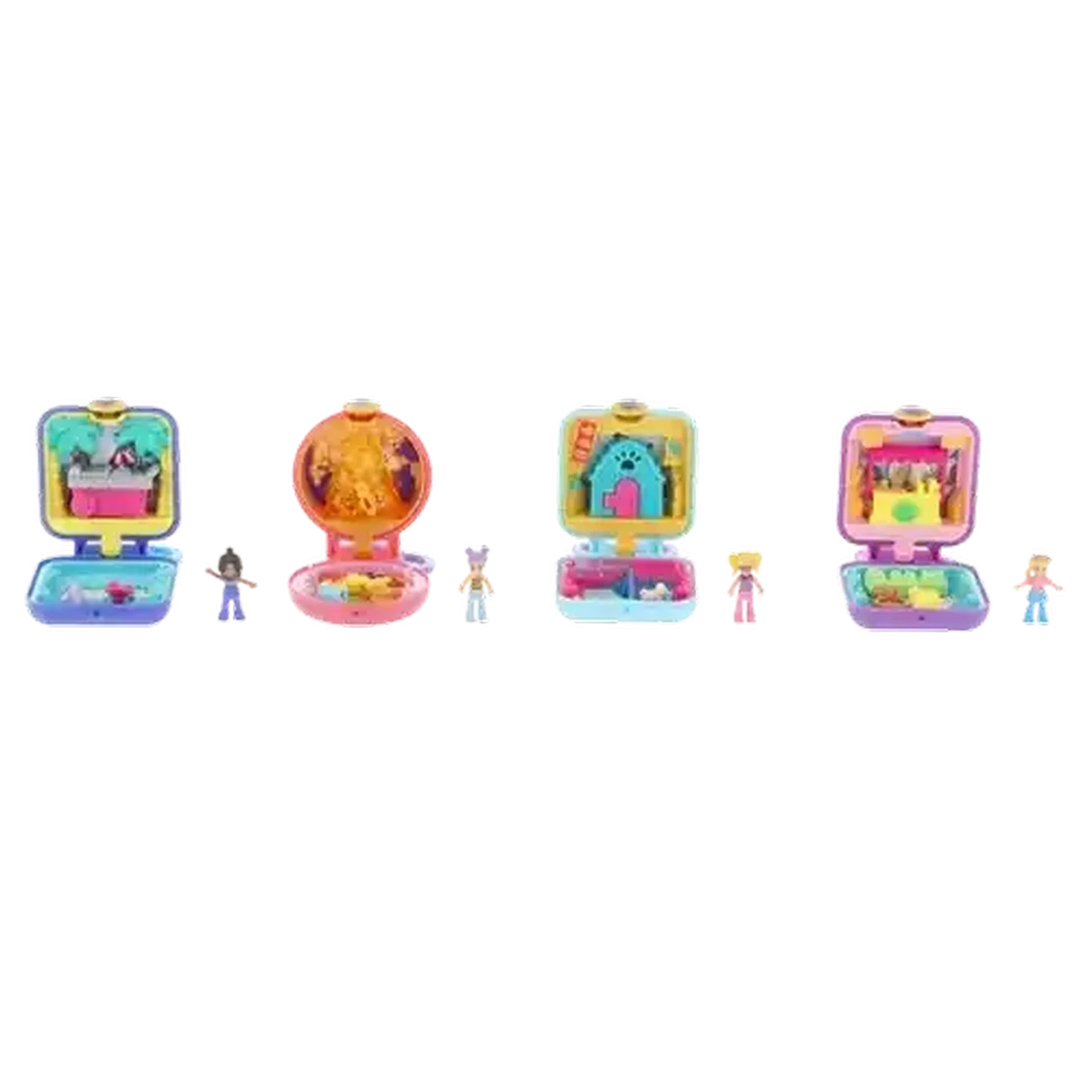 レア☆ ミニチュアLadies3点☆リーフレット2点箱付 Checkers Sixty60 | Polly Pocket Tiny Compact (Type May Vary)