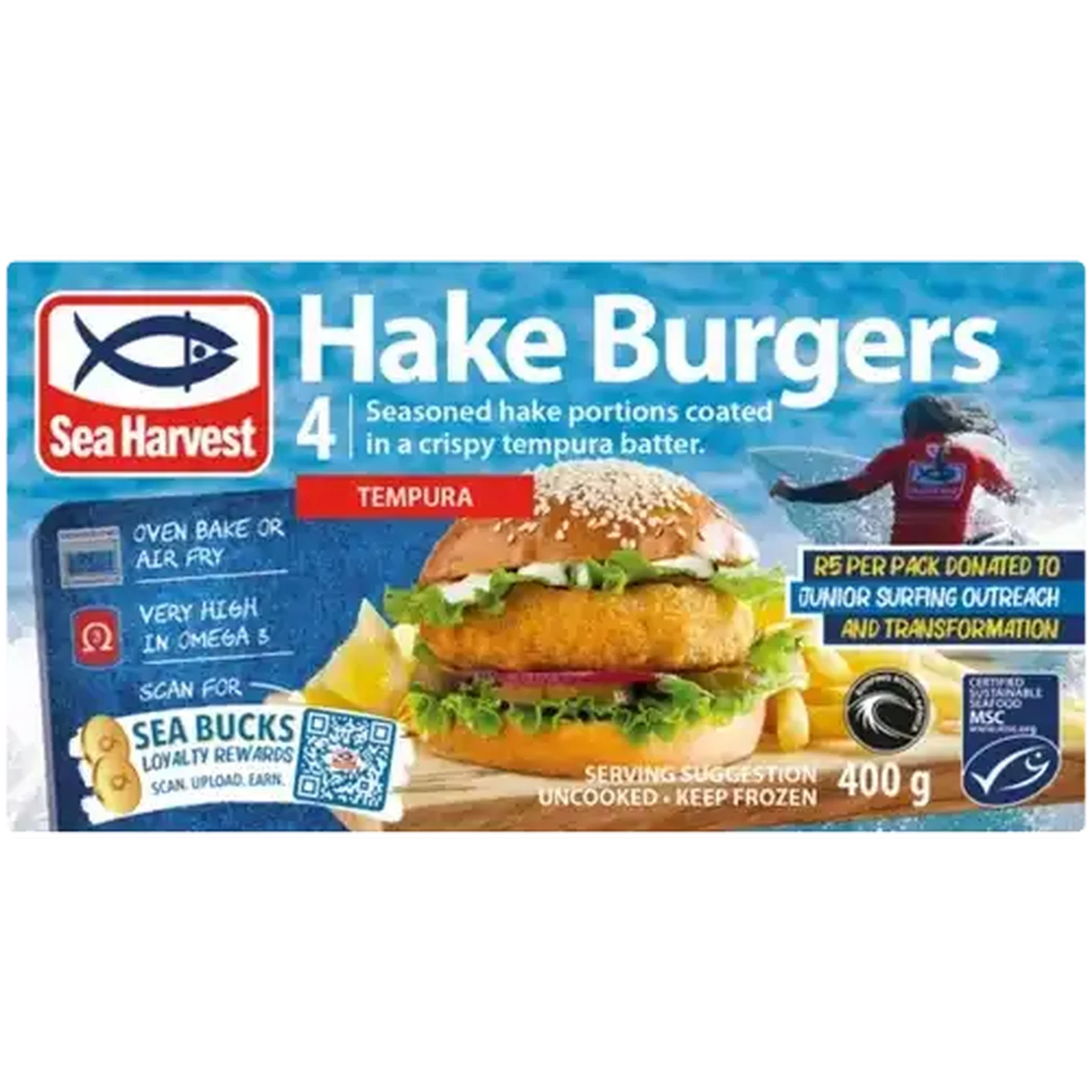 Checkers Sixty60 | Sea Harvest Frozen Tempura Hake Burgers 400g