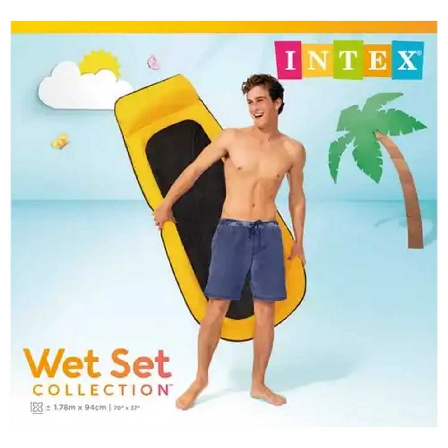 Image of Intex Inflatable Mesh Mat 178x94cm (Print May Vary)