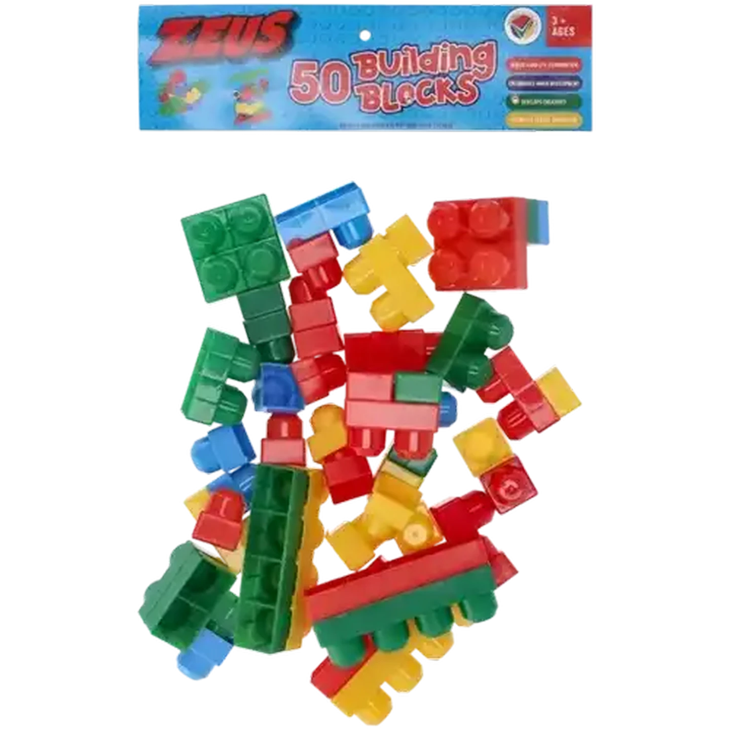 Image of Zeus Building Blocks 50-Piece