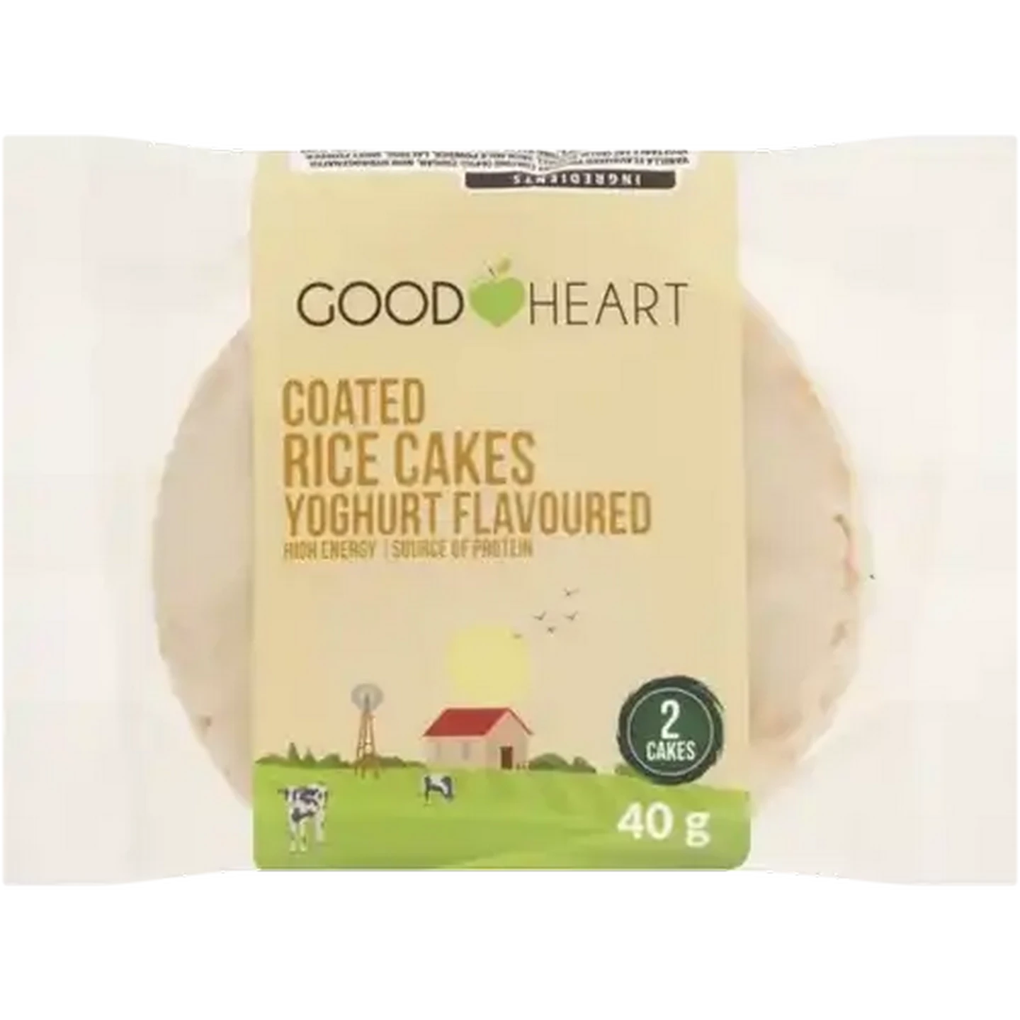 Image of Good Heart Yoghurt Flavoured Coated Rice Cakes 2 Pack
