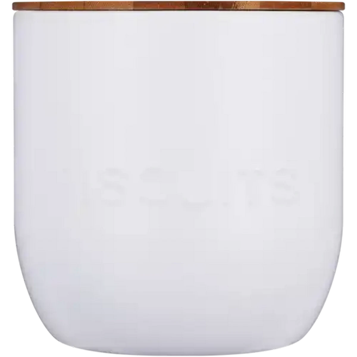Checkers Sixty60 | Embossed White Biscuit Tin with Bamboo Lid