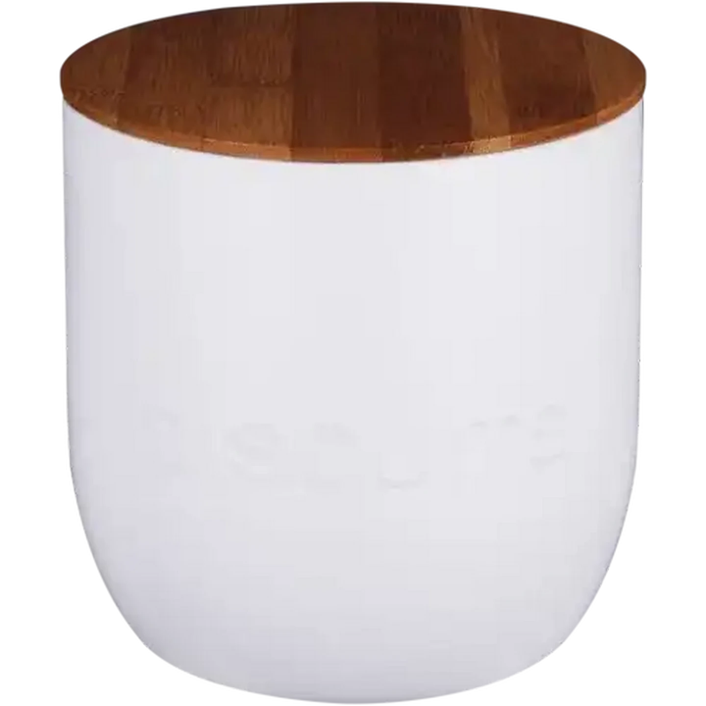 Checkers Sixty60 | Embossed White Biscuit Tin with Bamboo Lid
