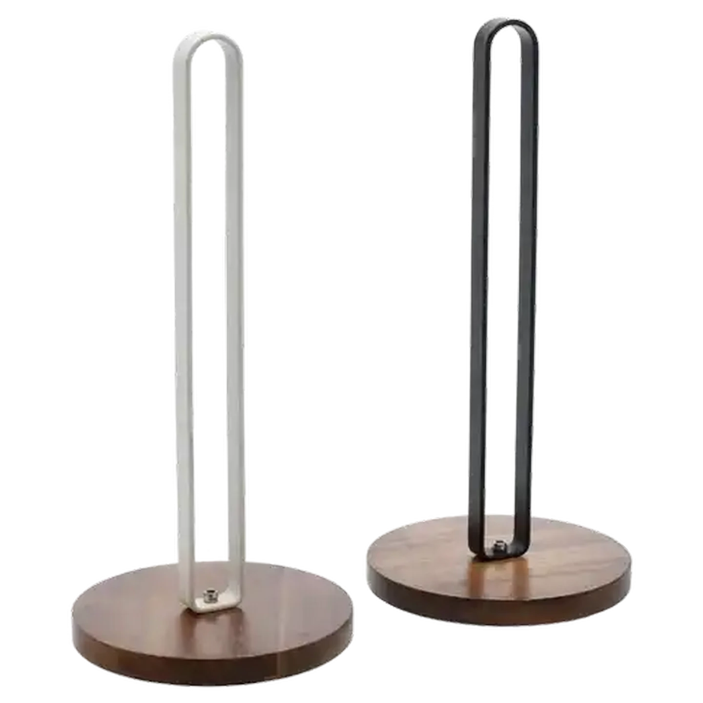 Image of Iron & Wood Kitchen Towel Holder (Colour May Vary)