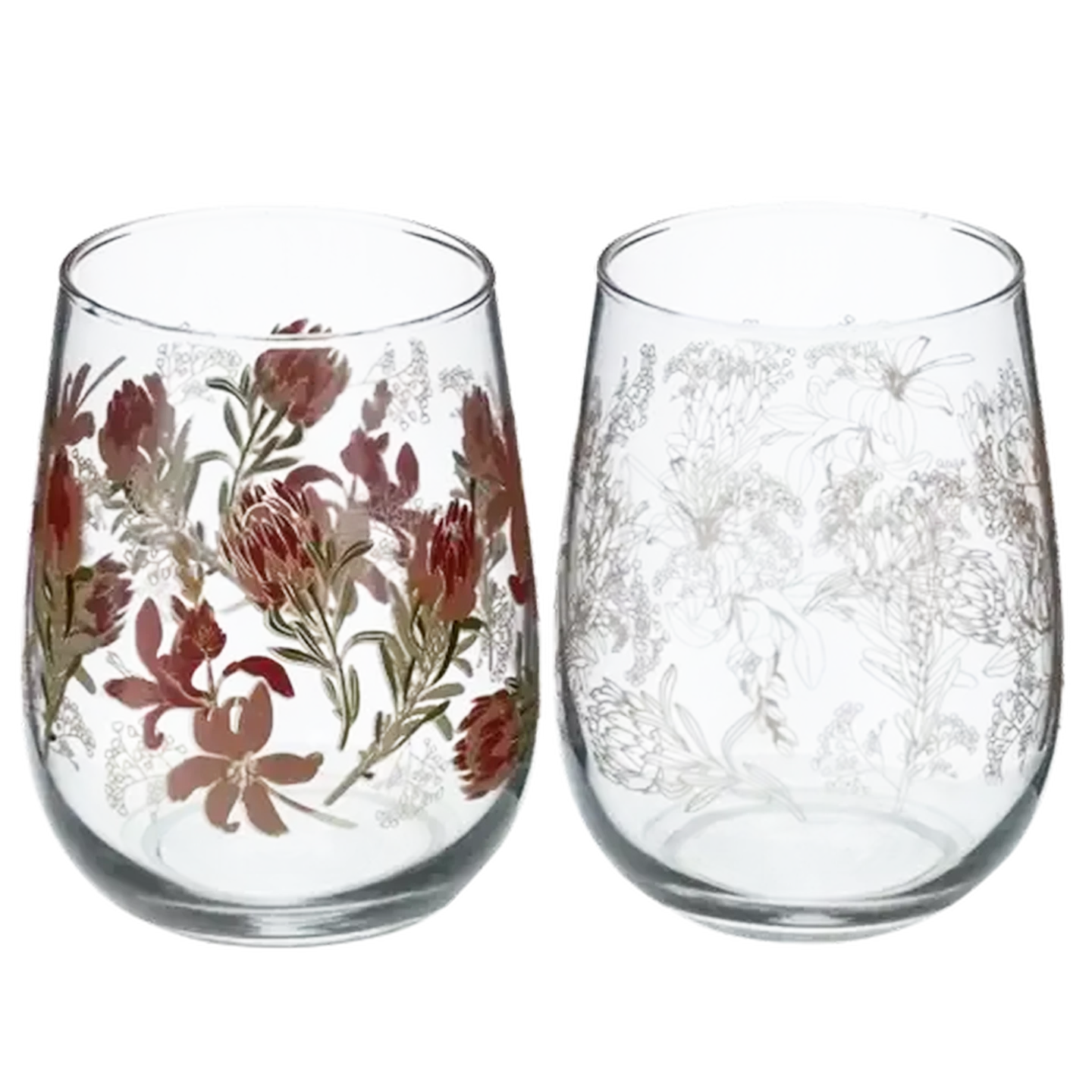 Checkers Sixty60 | Protea Gold & Pink Gaia Glass Single (Design