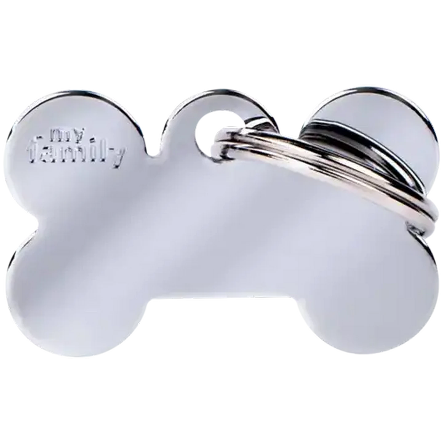 Checkers Sixty60 | MyFamily Basic Small Chrome Bone Pet ID Tag